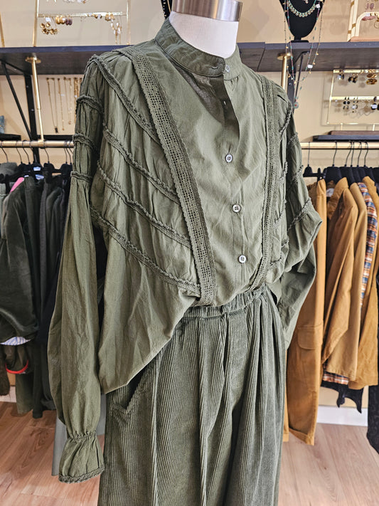Chemise kaki Johanna Paris