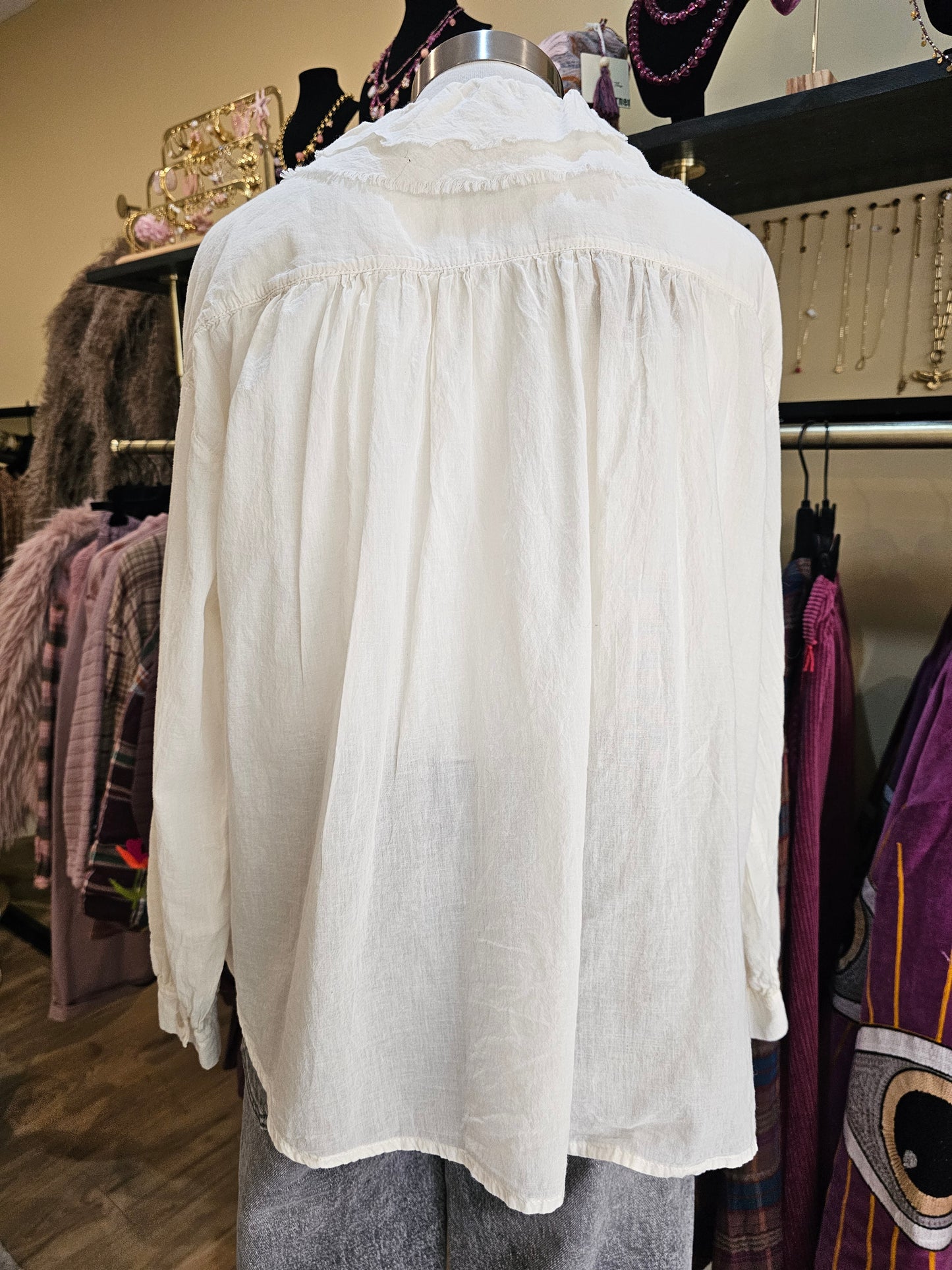 Blouse col volant Johanna Paris