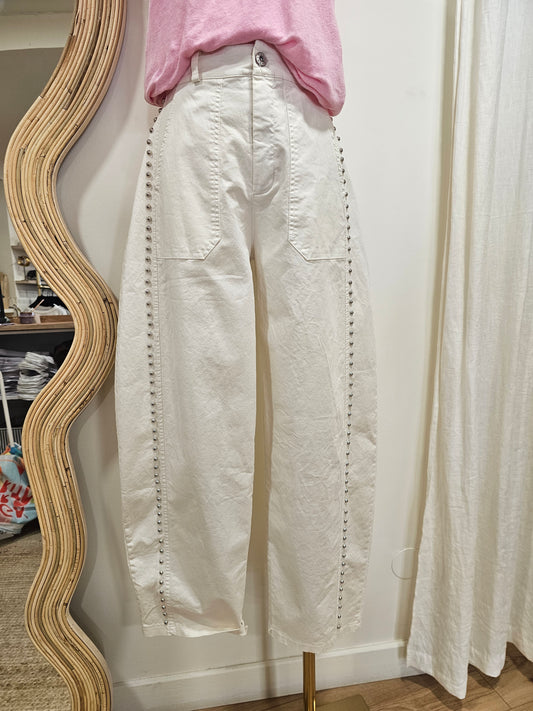 Pantalon barrel à clous
