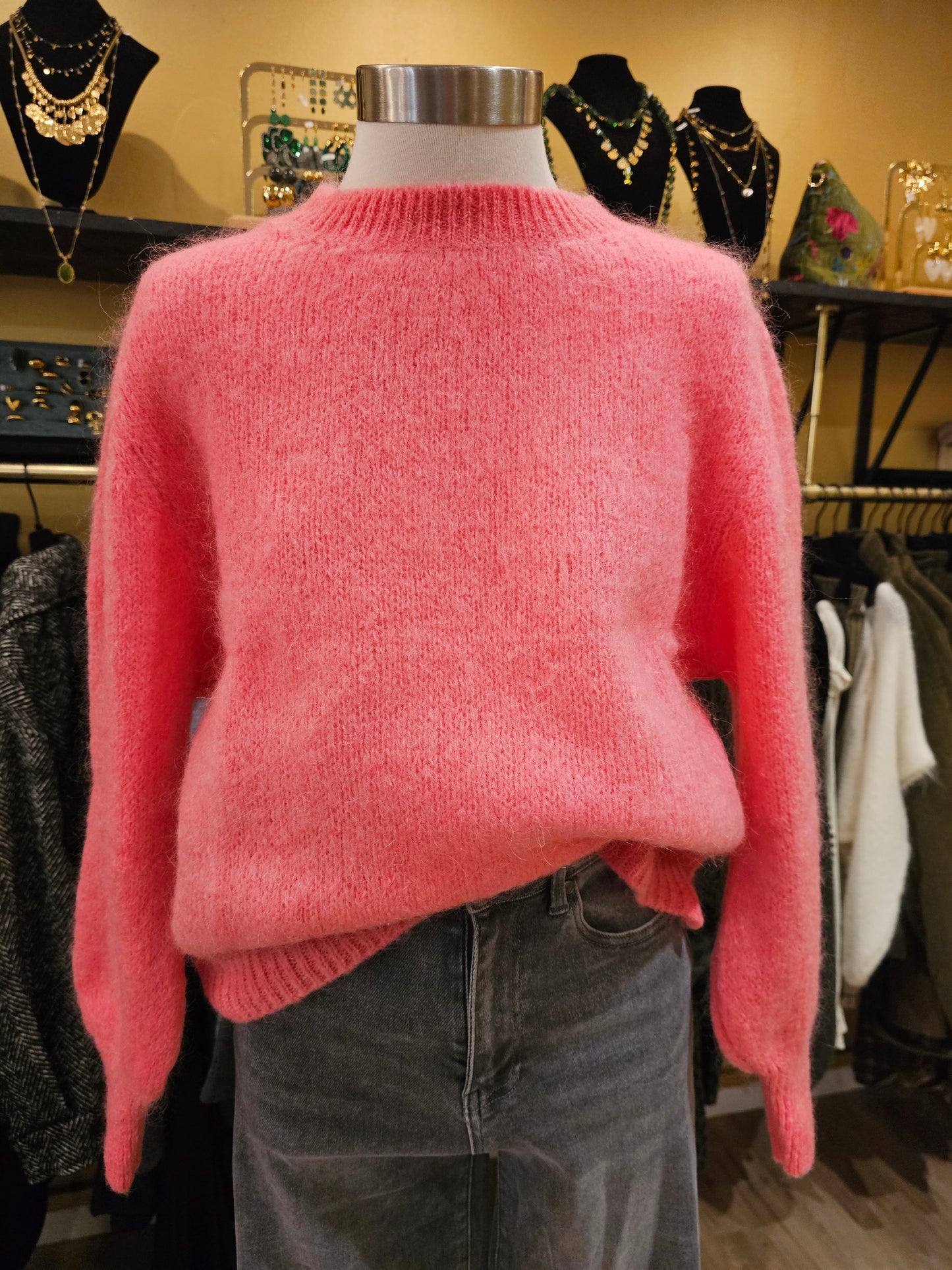 Pull rose Johanna Paris