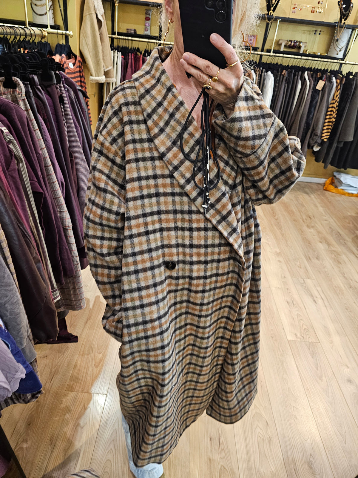 Manteau à carreaux Johanna Paris