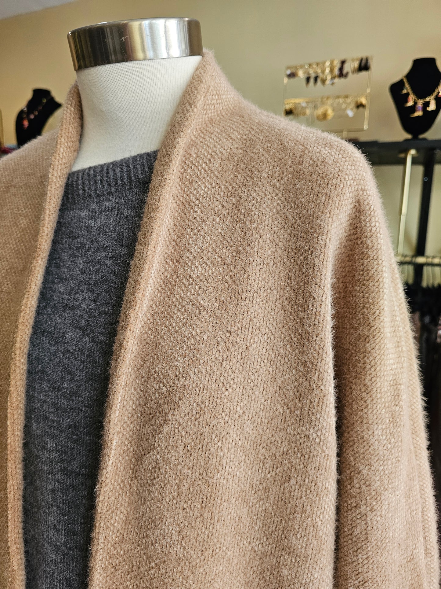 Manteau camel Doublure leopard