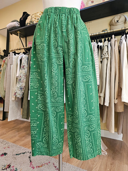 Pantalon bandana vert