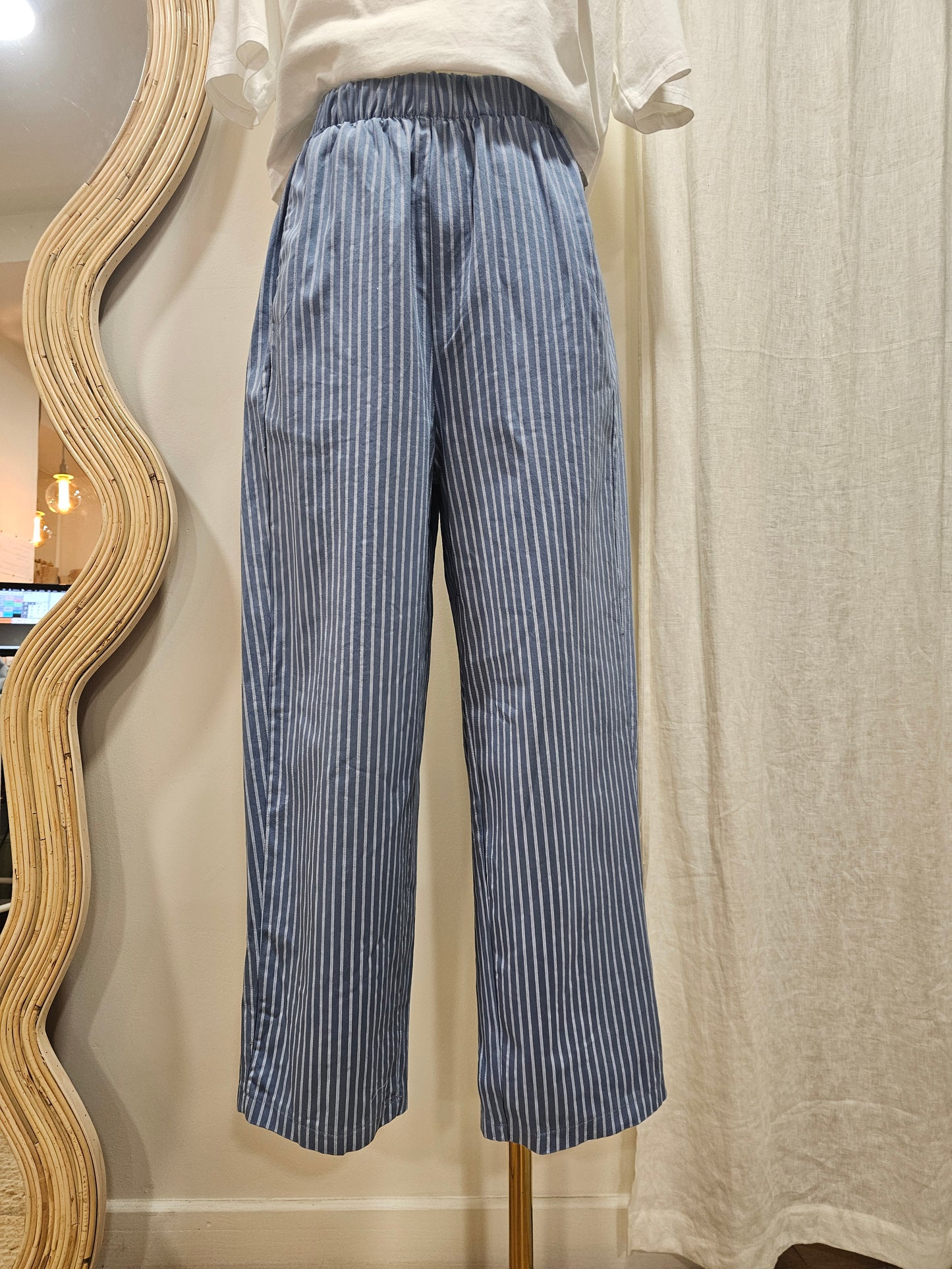 Pantalon magique rayé Johanna Paris