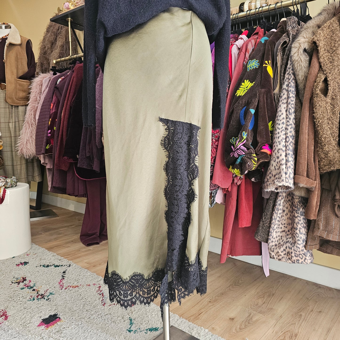 Jupe kaki Johanna Paris