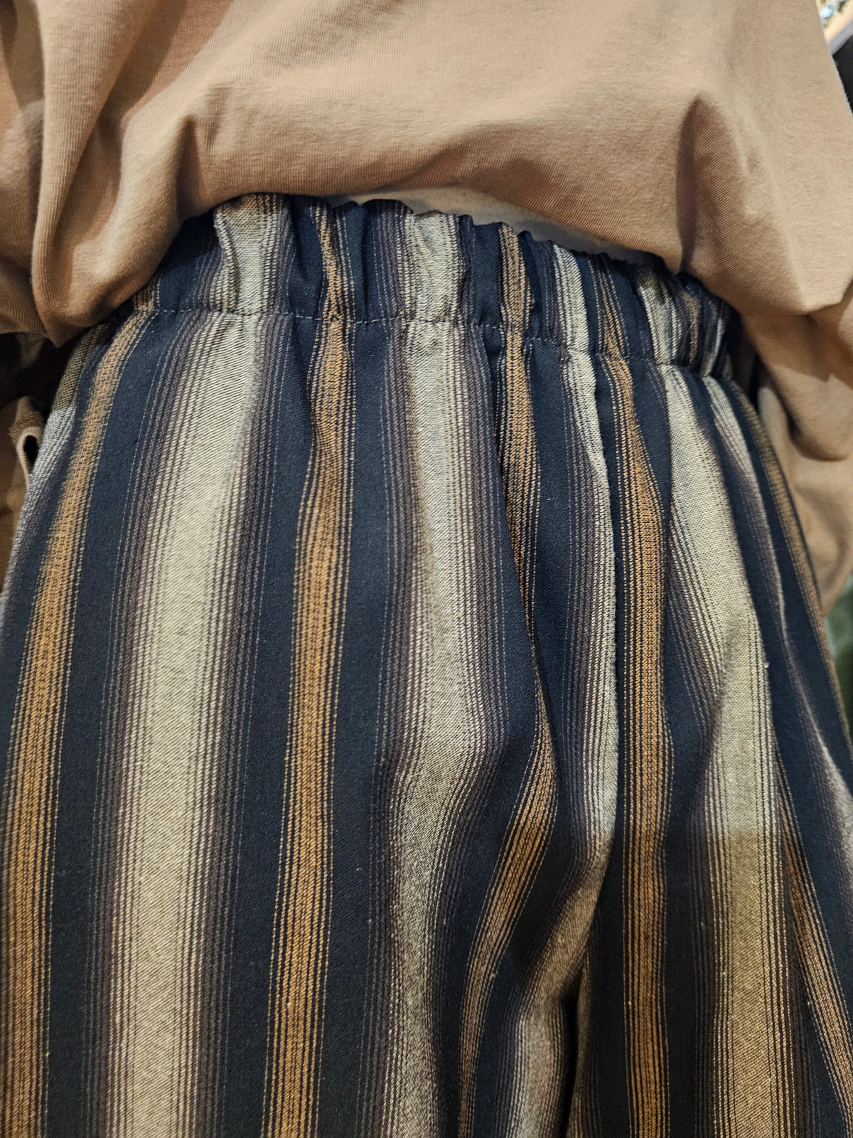 Pantalon magique barrel rayé Johanna Paris