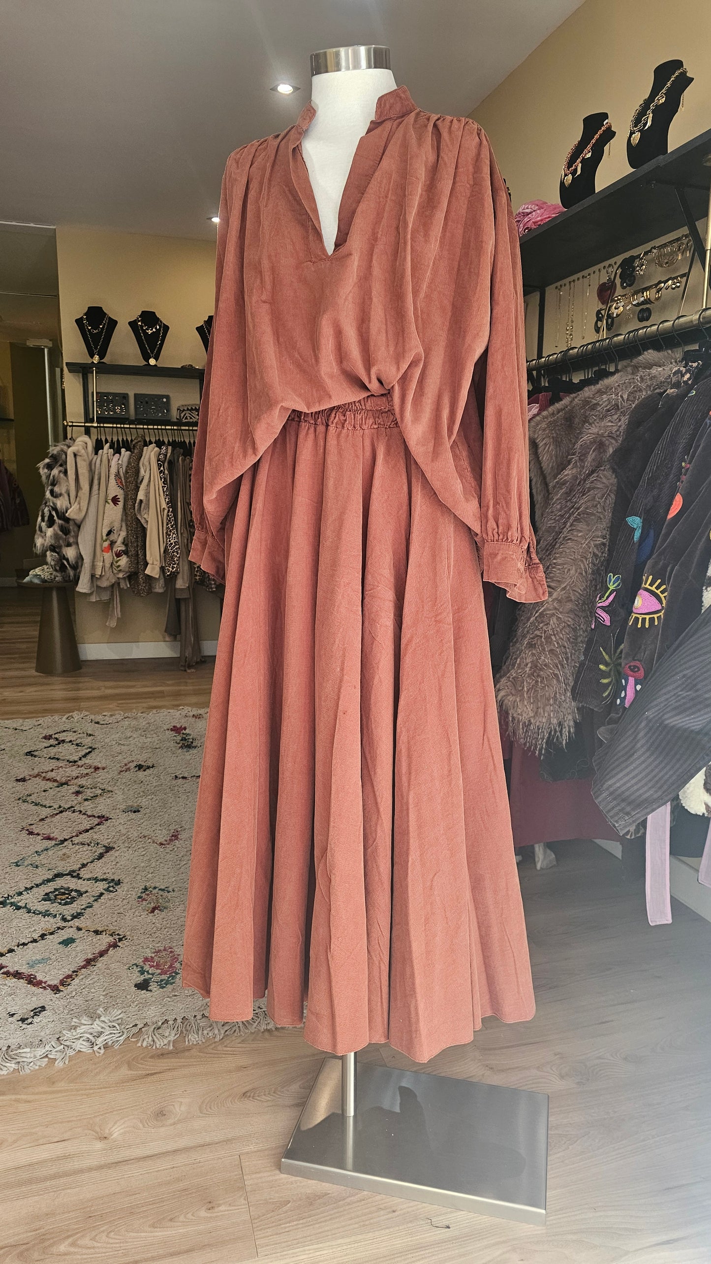 Jupe longue velours Johanna Paris