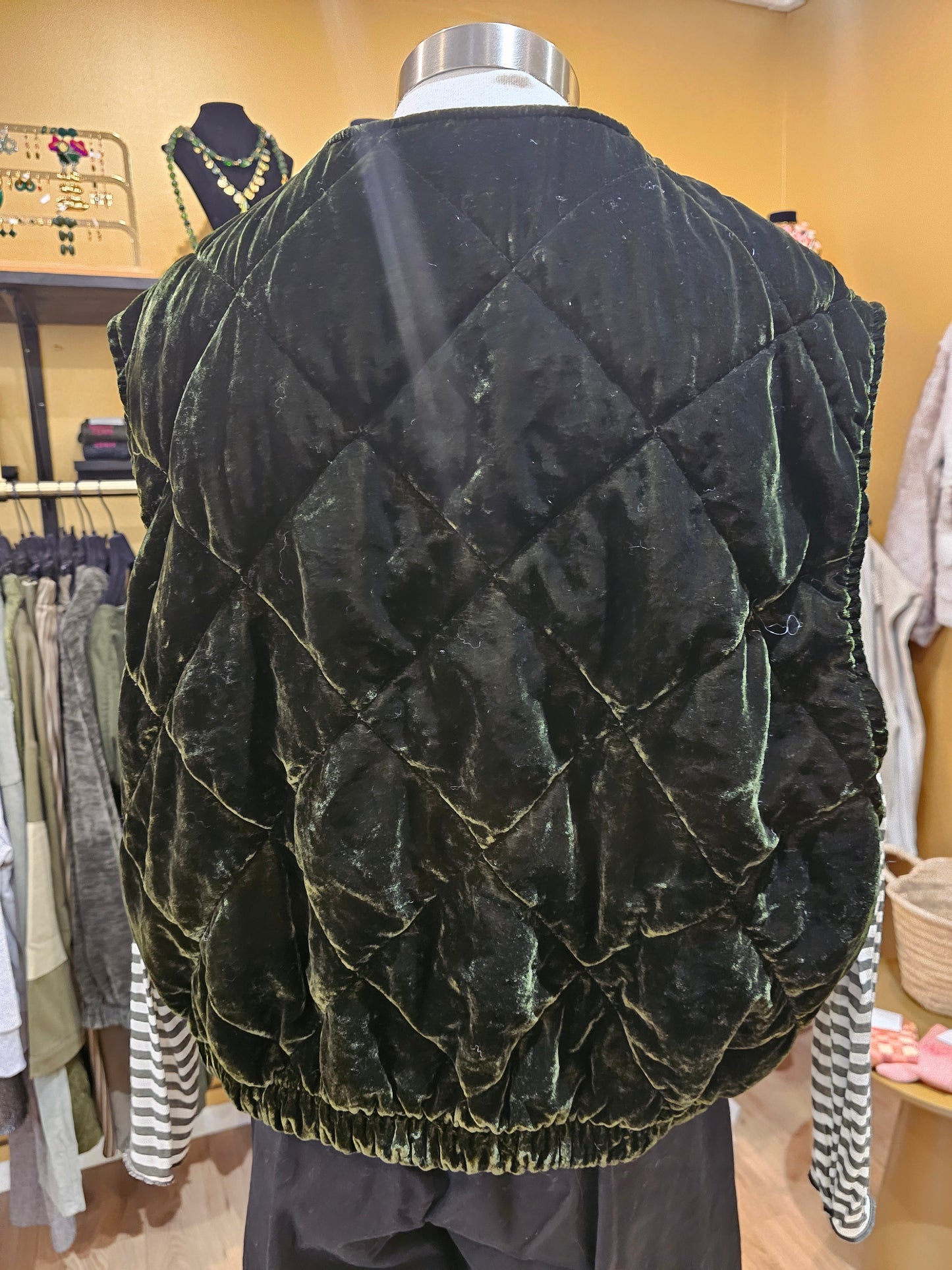 Gilet velours sans manche