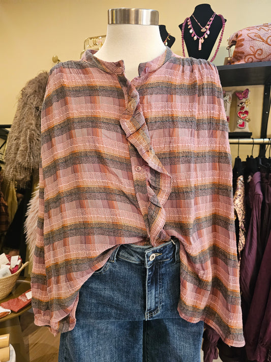 Chemise à carreaux