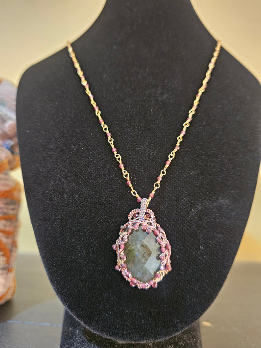Collier macramé