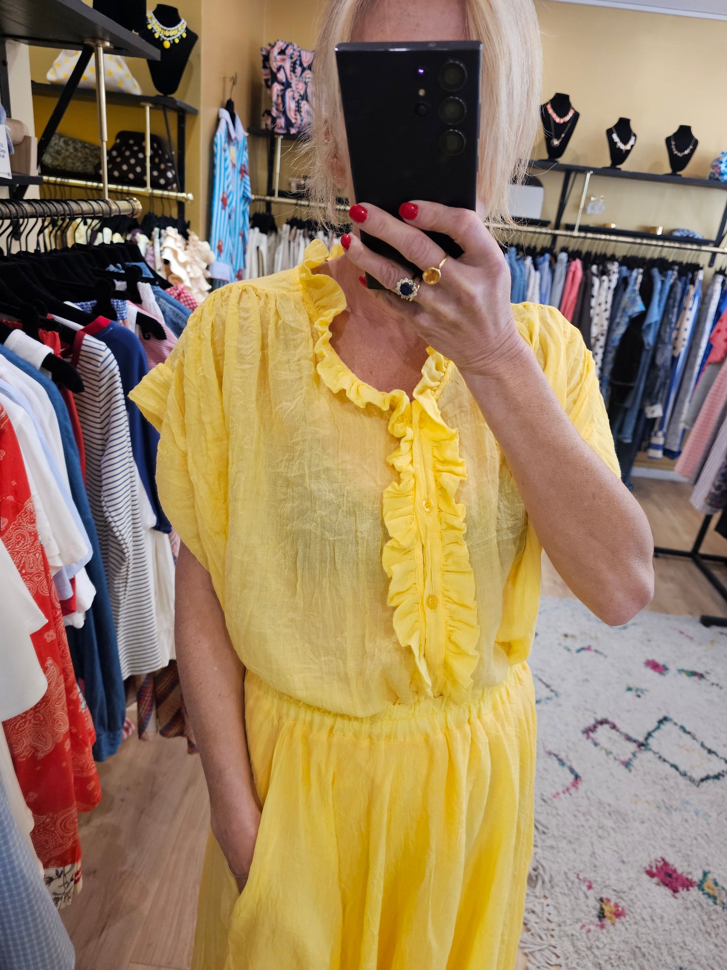 Top jaune Johanna Paris