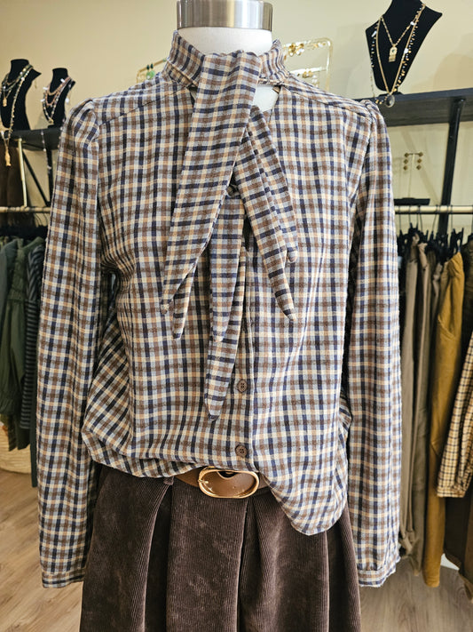 Chemise col noeud