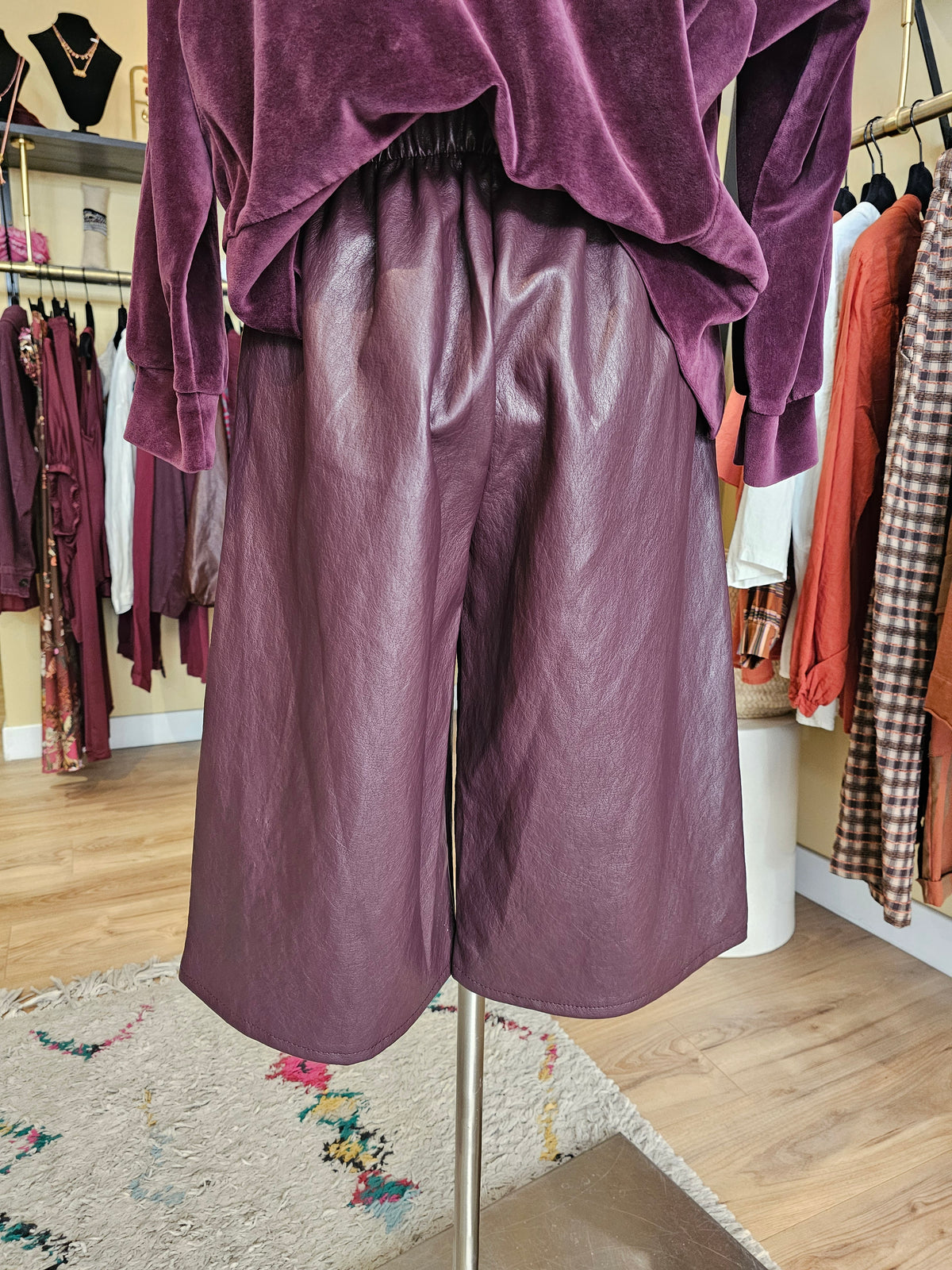 Jupe culotte prune Johanna paris