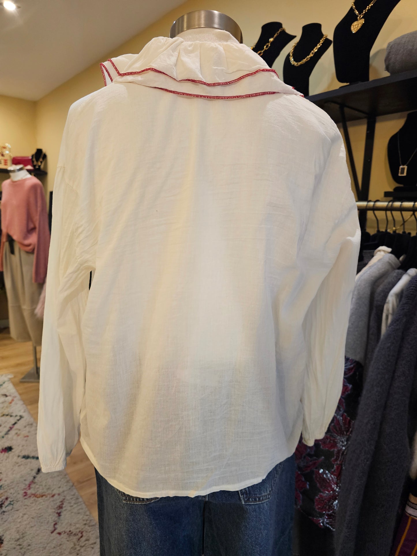 Chemise col volant Johanna Paris