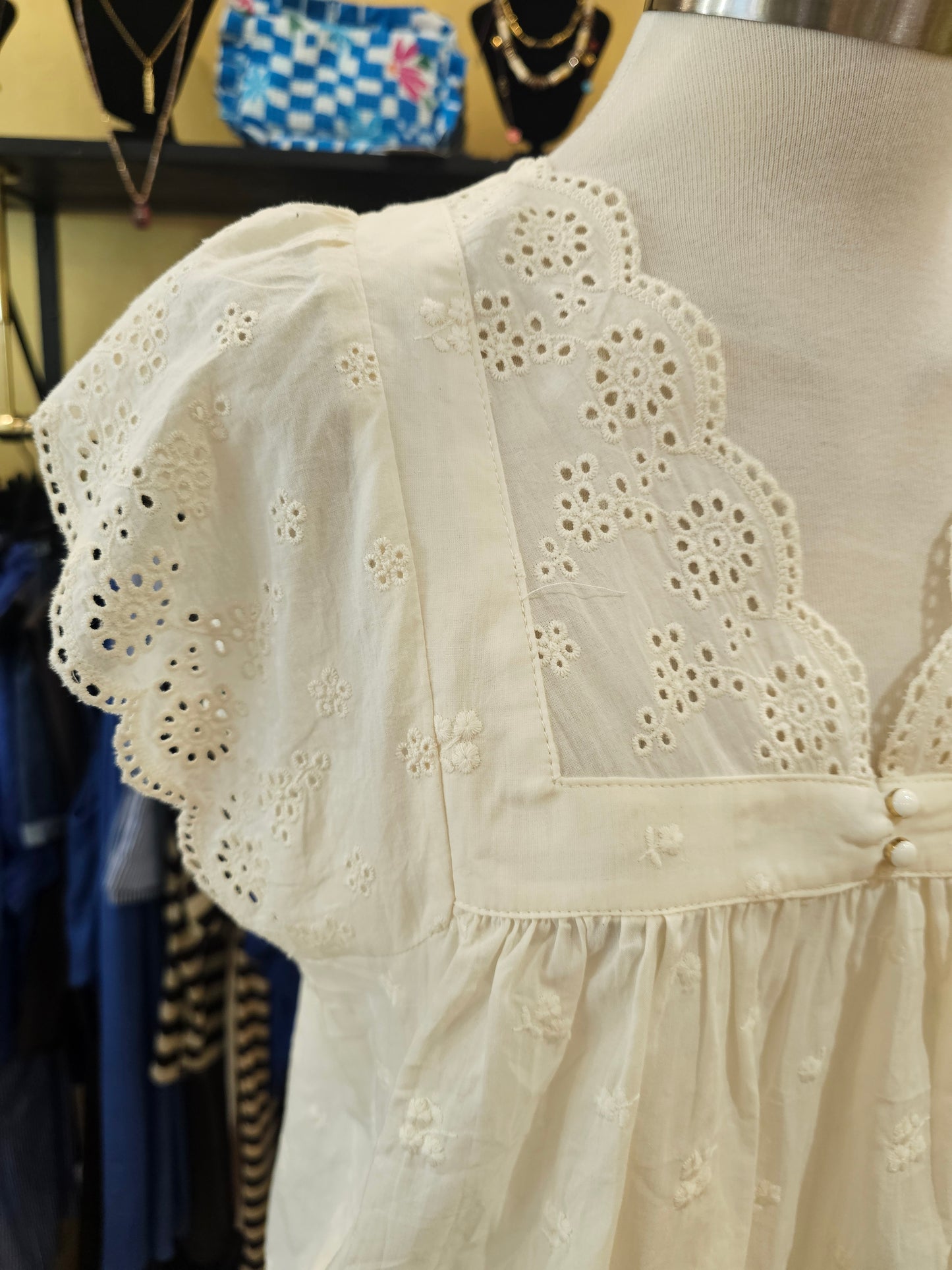 Top broderie anglaise