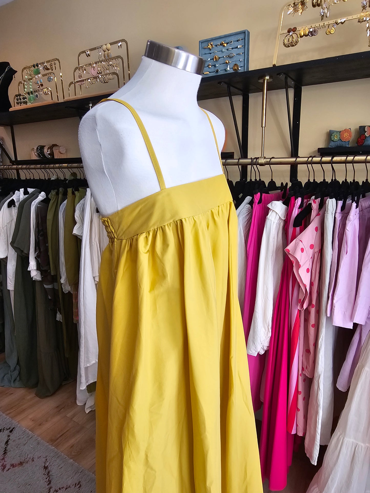 Robe à bretelles maïs johanna paris