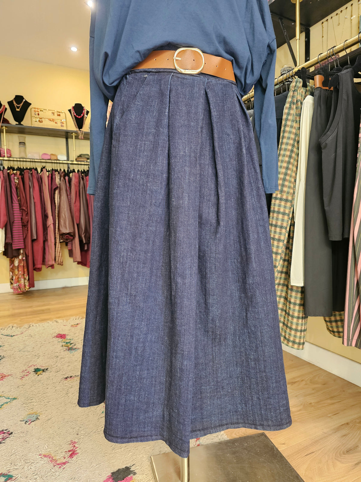 Jupe magic en jean Johanna paris