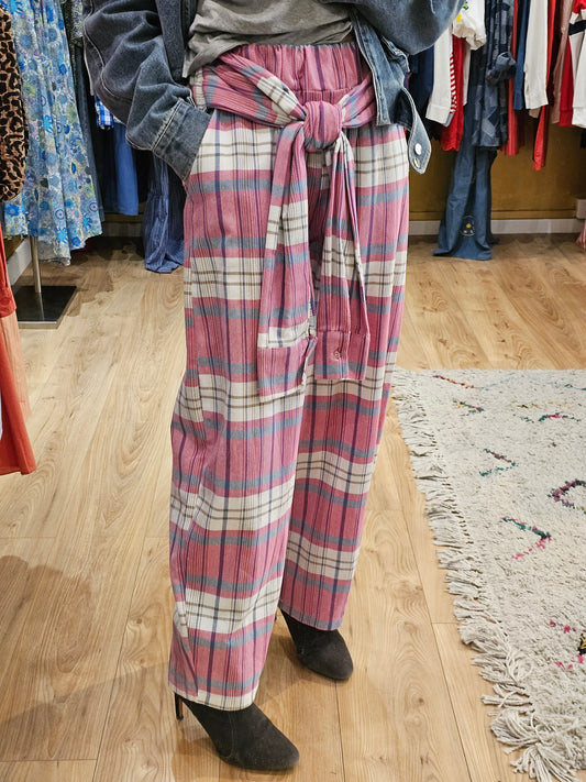 Pantalon à carreaux Johanna Paris