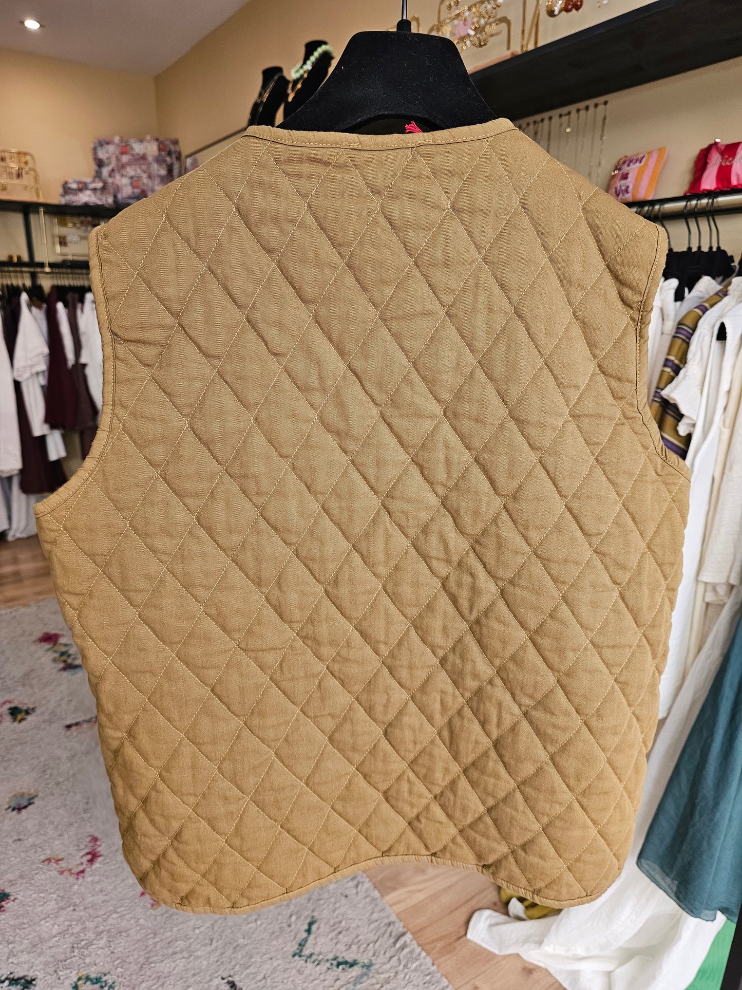 Gilet sans manche moutarde Johanna Paris