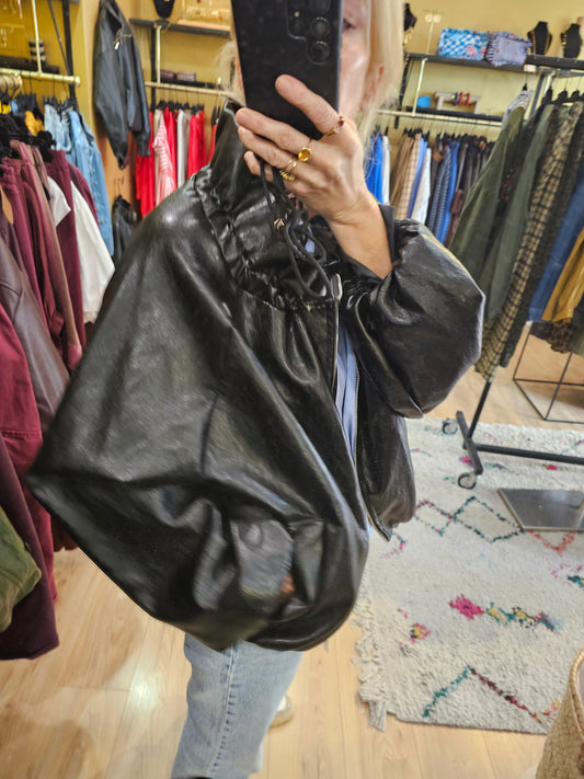 Blouson simili noir Johanna Paris