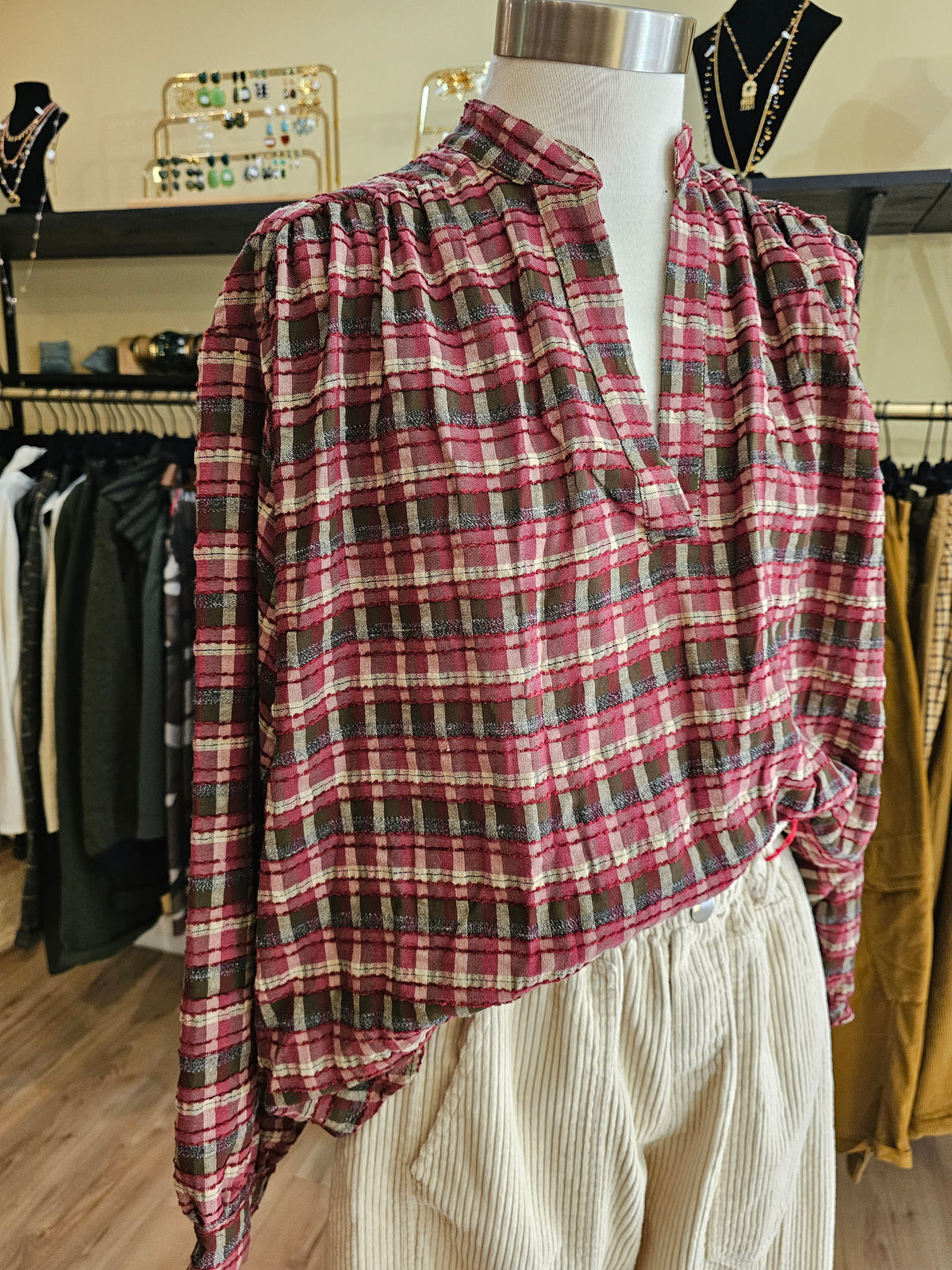 Blouse à carreaux Johanna Paris