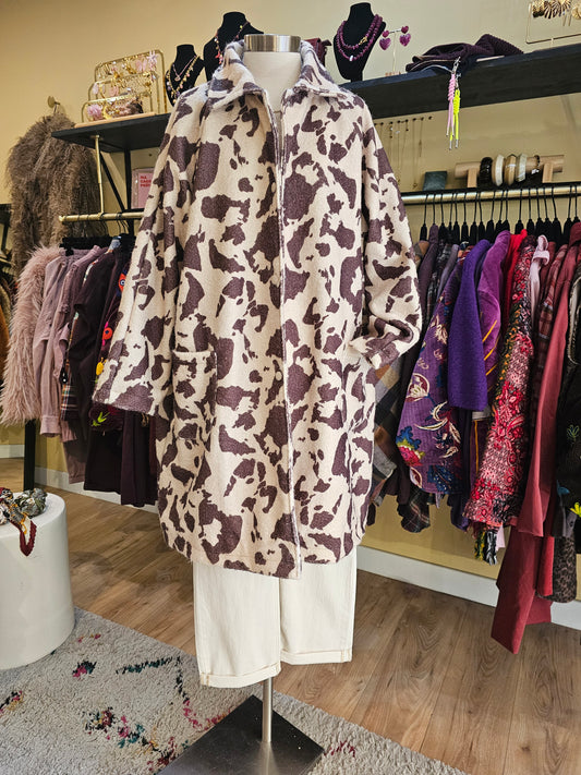 Manteau imprimé vache - Johanna Paris