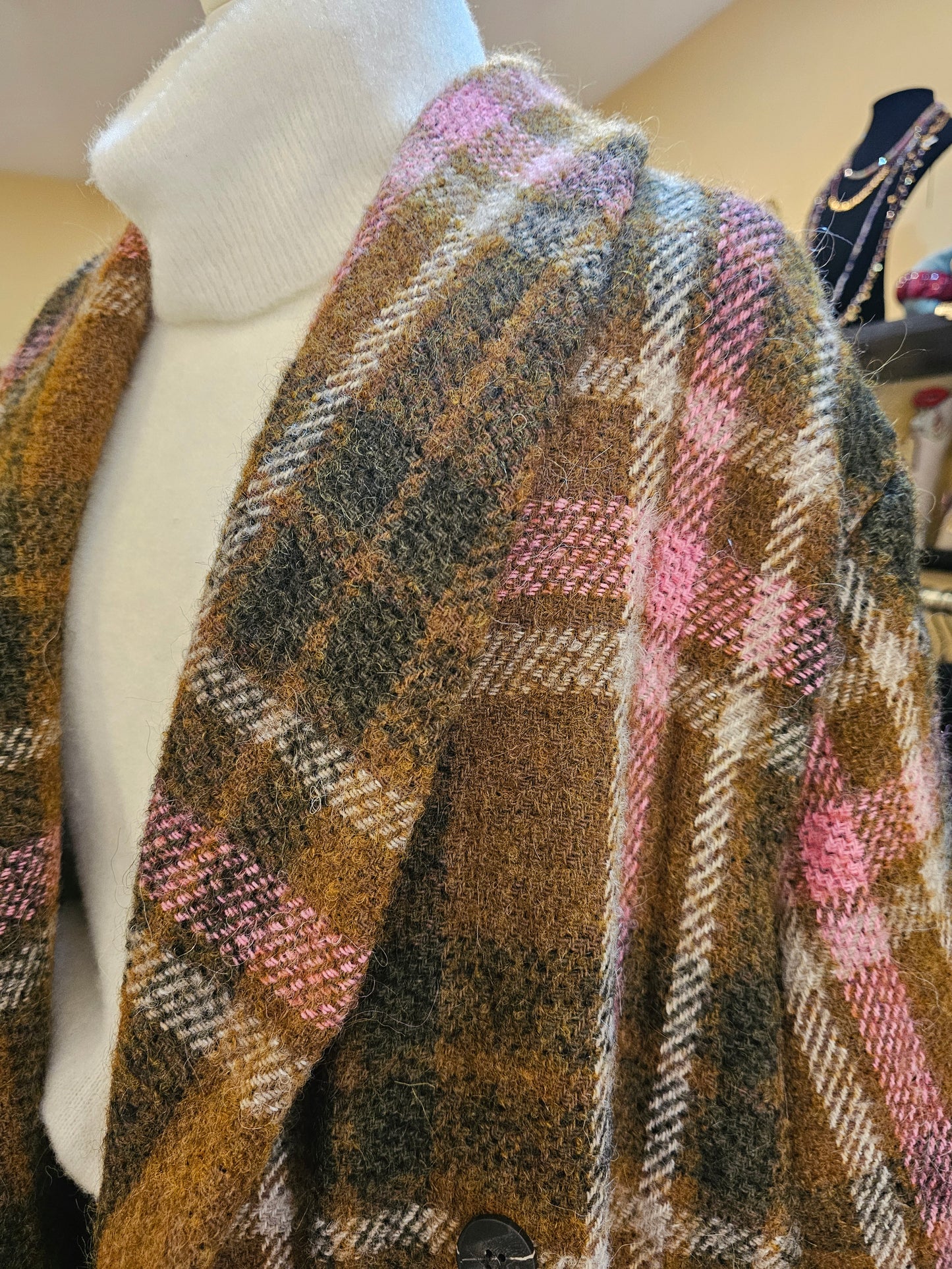 Manteau oversize à carreaux