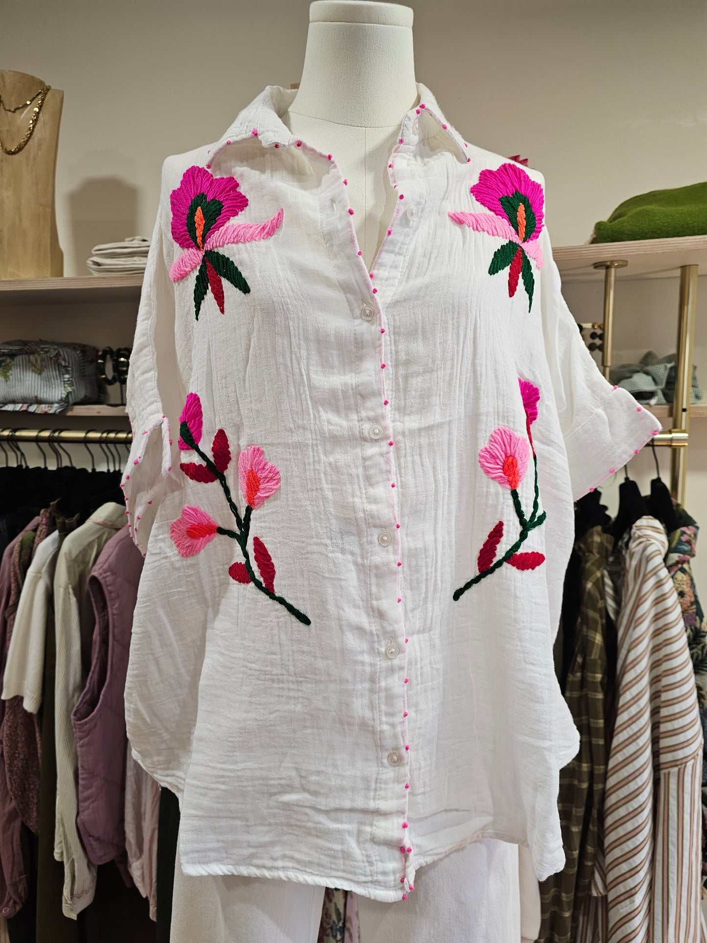 Chemise brodée The corner