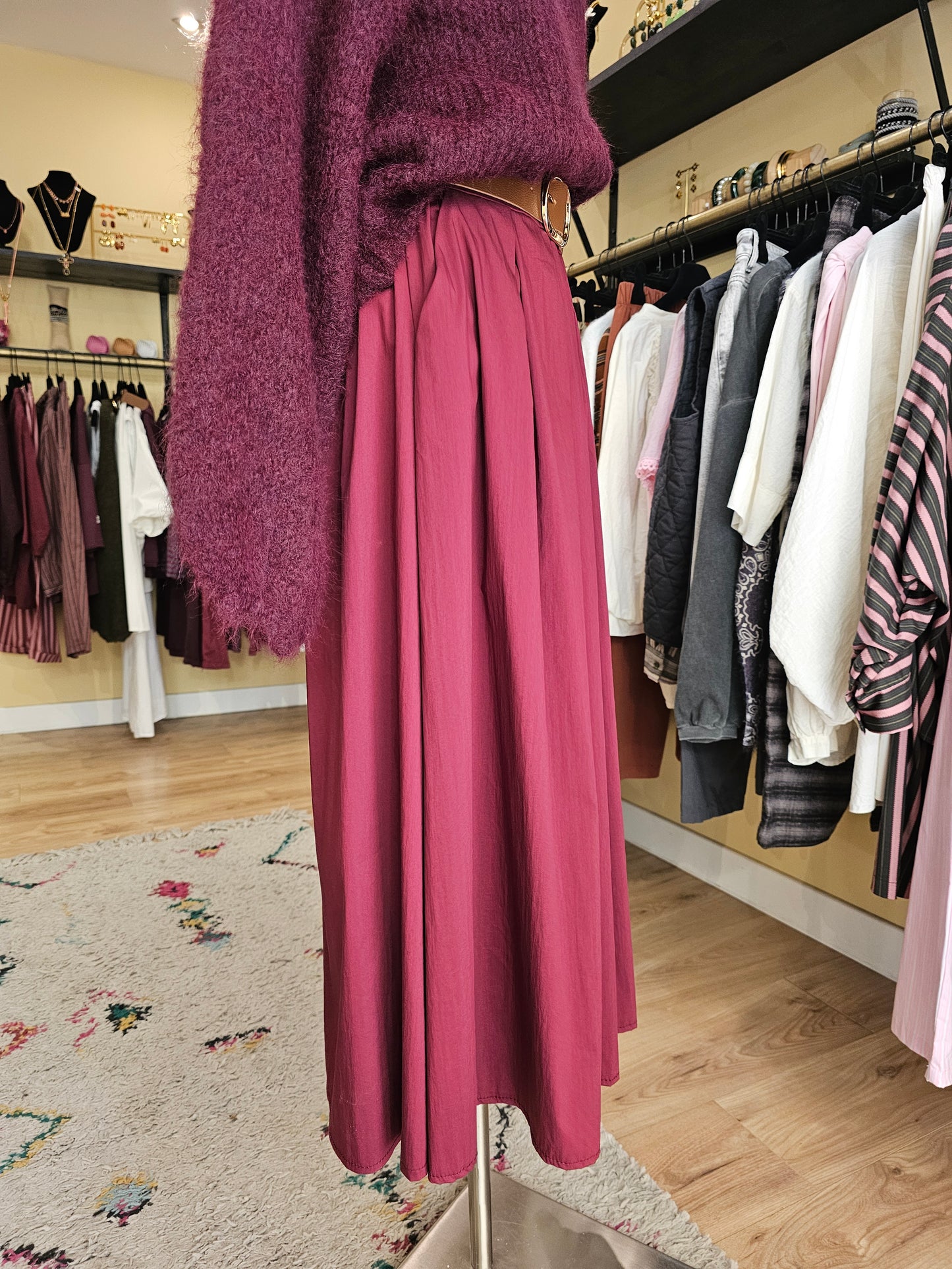 Jupe bordeaux Johanna Paris