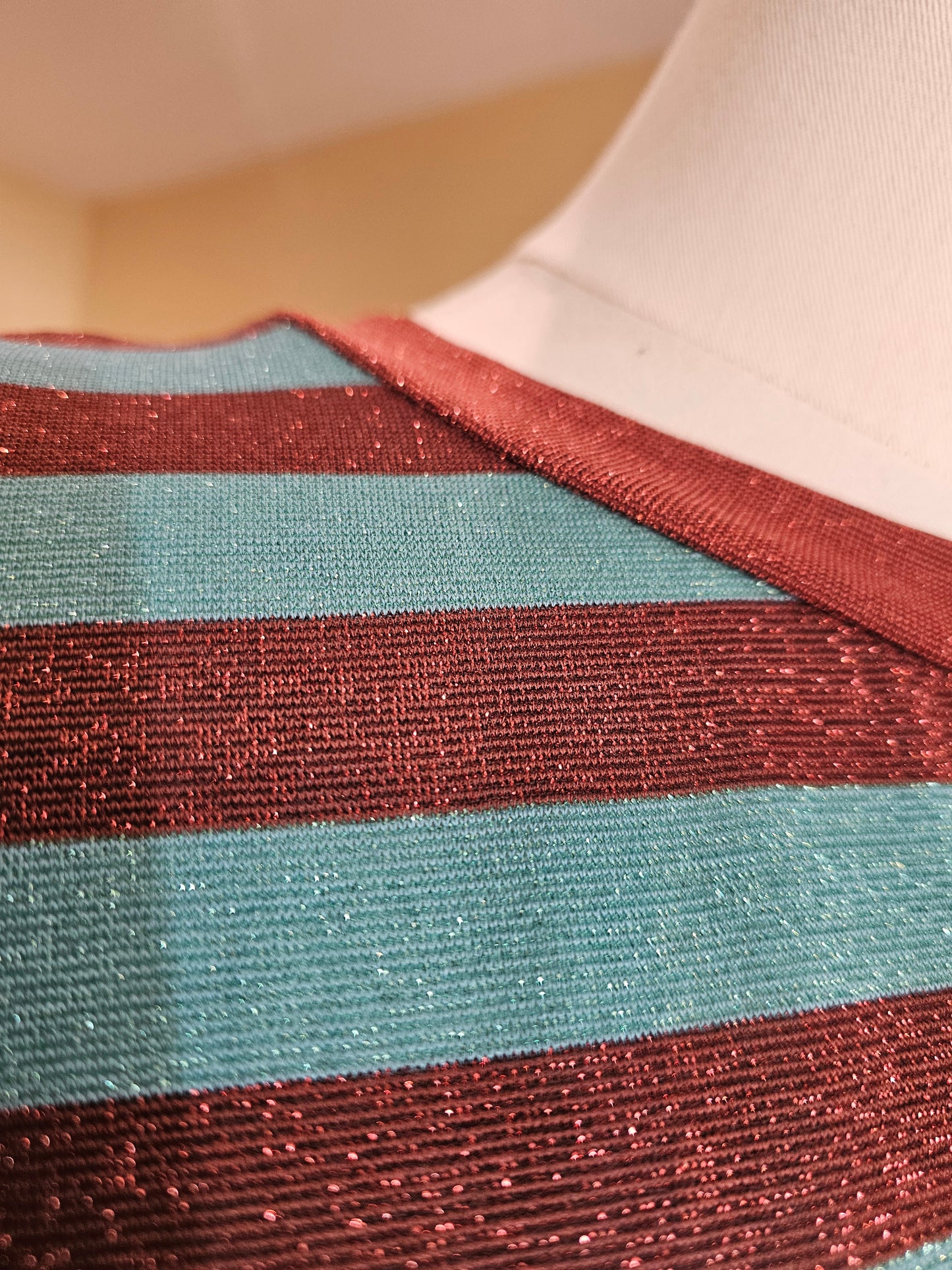 Robe rayée lurex johanna Paris