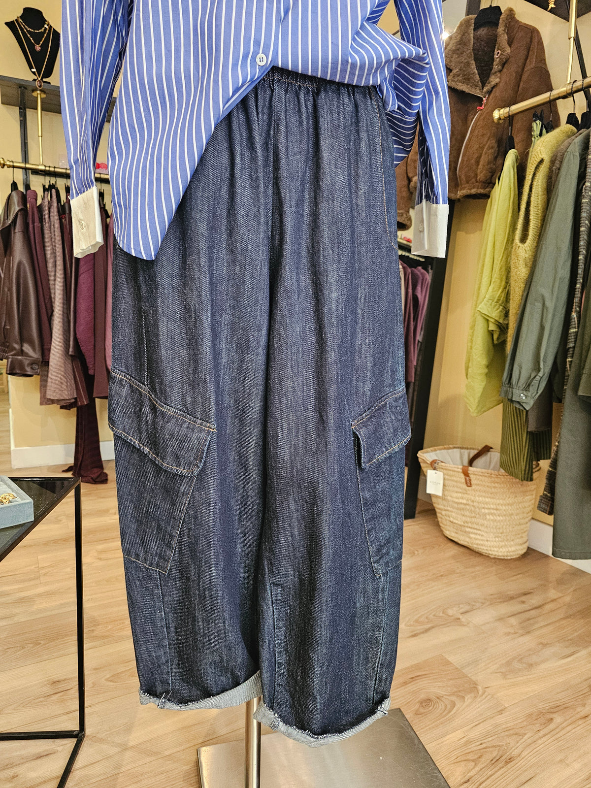 Pantalon magique cargo jeans Johanna Paris