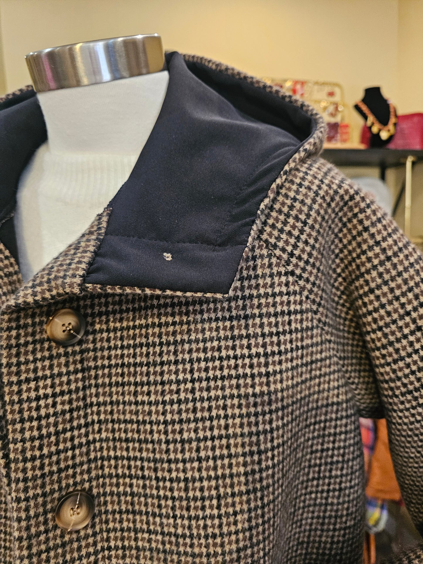 Manteau pied de poule Johanna Paris