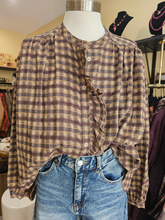 Chemise à carreaux