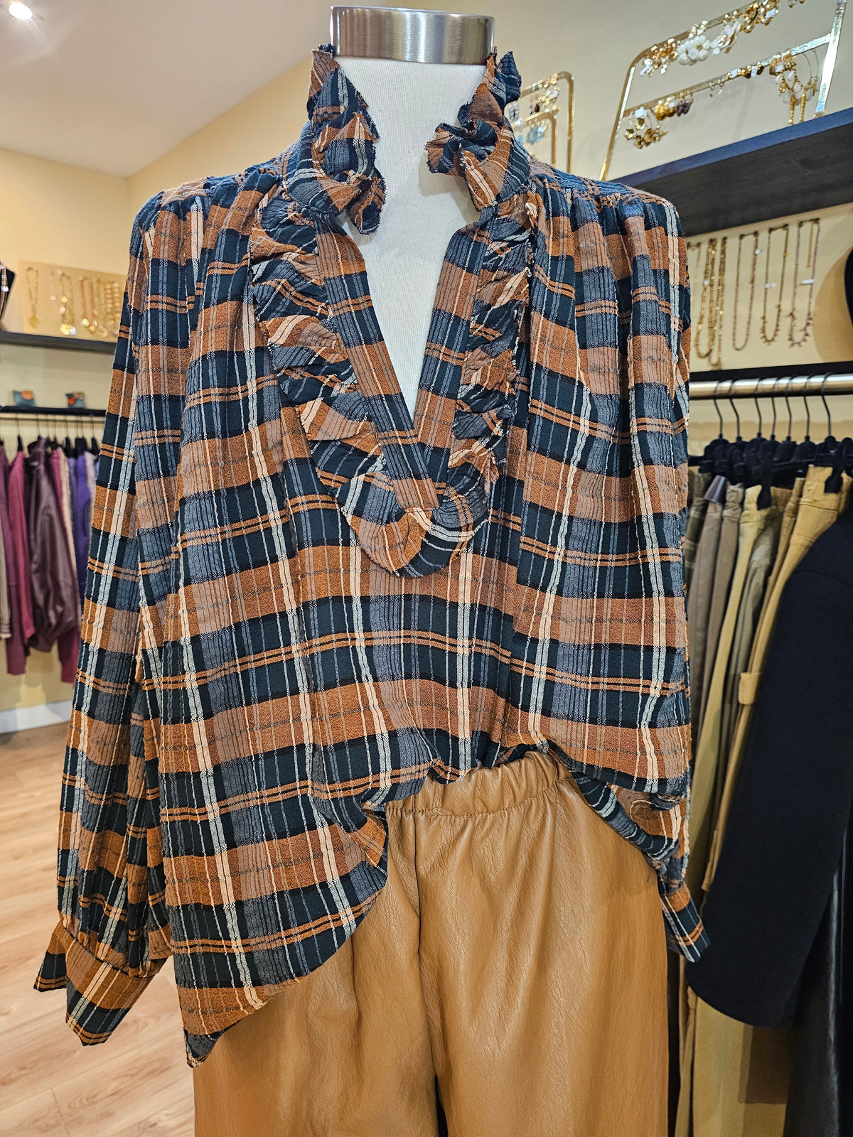 Blouse à carreaux Johanna Paris