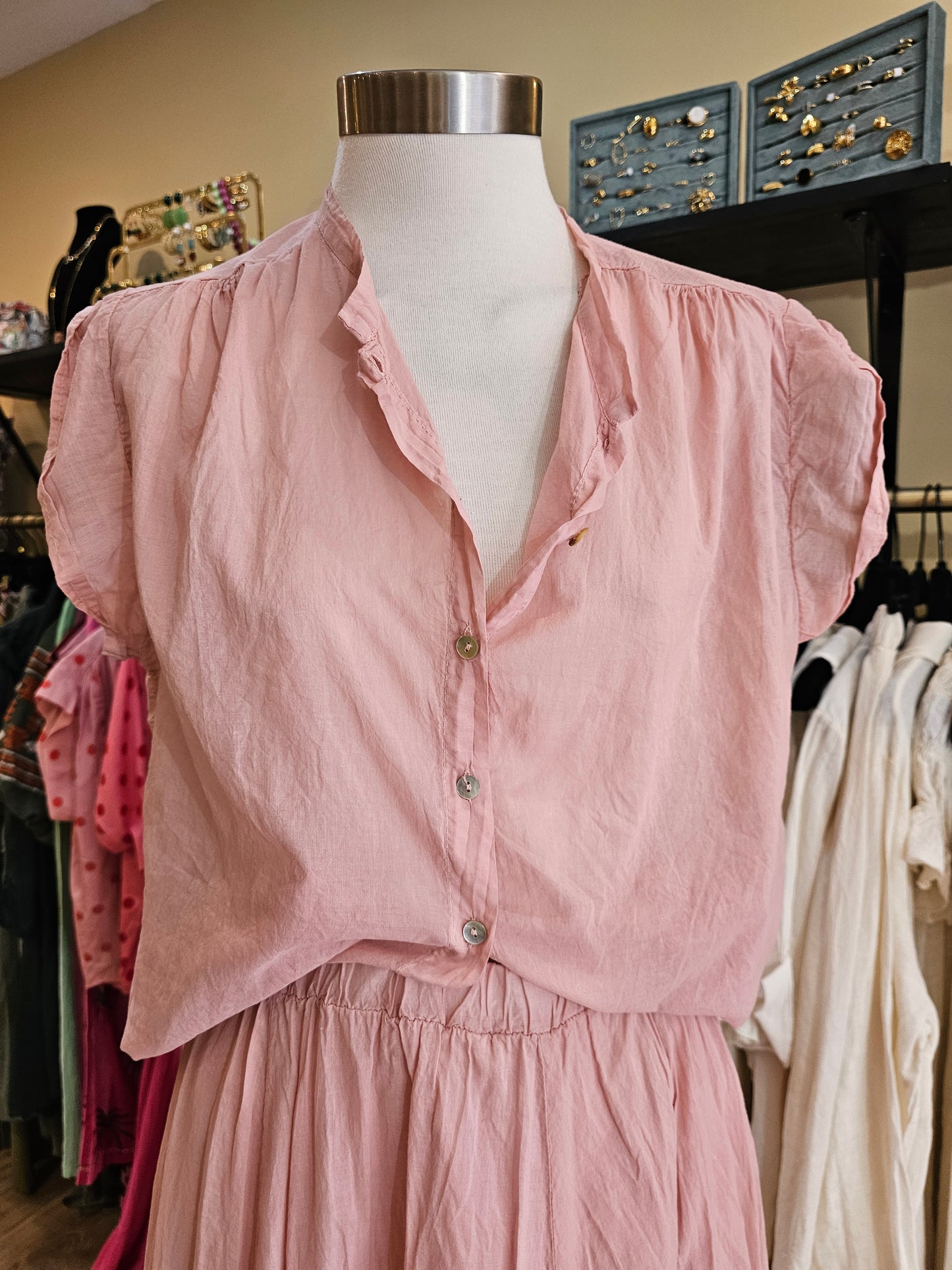 Chemise rose johanna paris