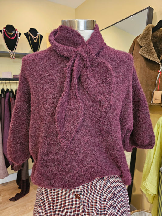 Pull prune col amovible johanna paris