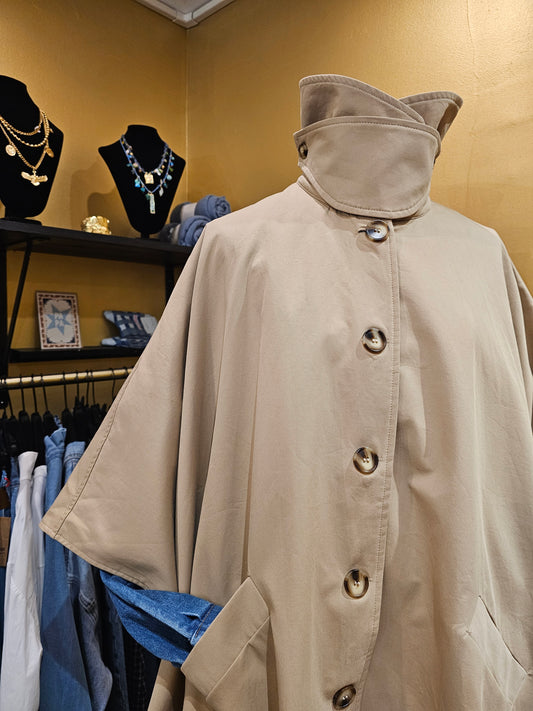 Gabardine cape
