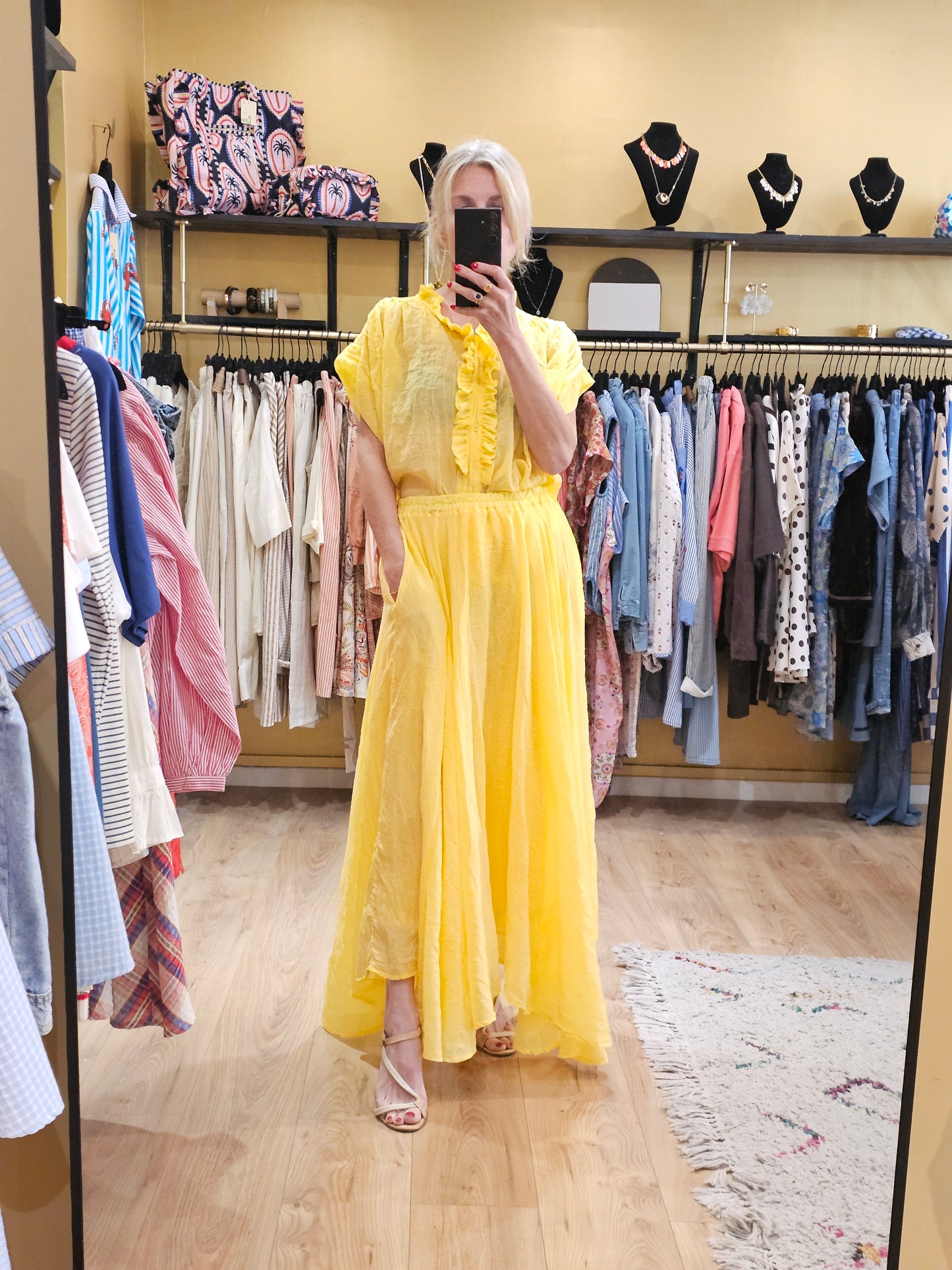 Jupe jaune Johanna Paris