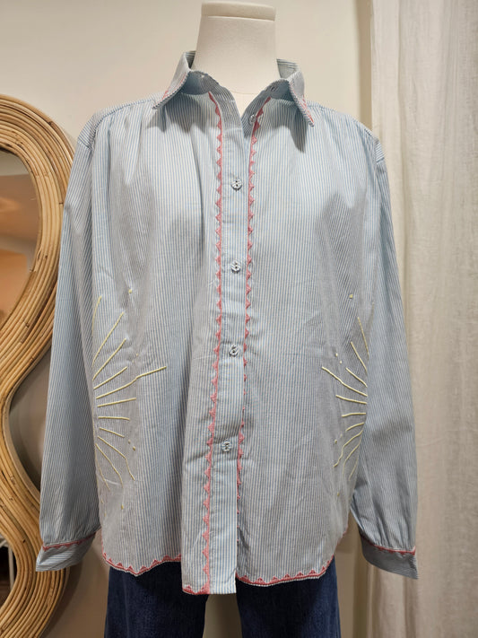 Chemise brodée Johanna Paris