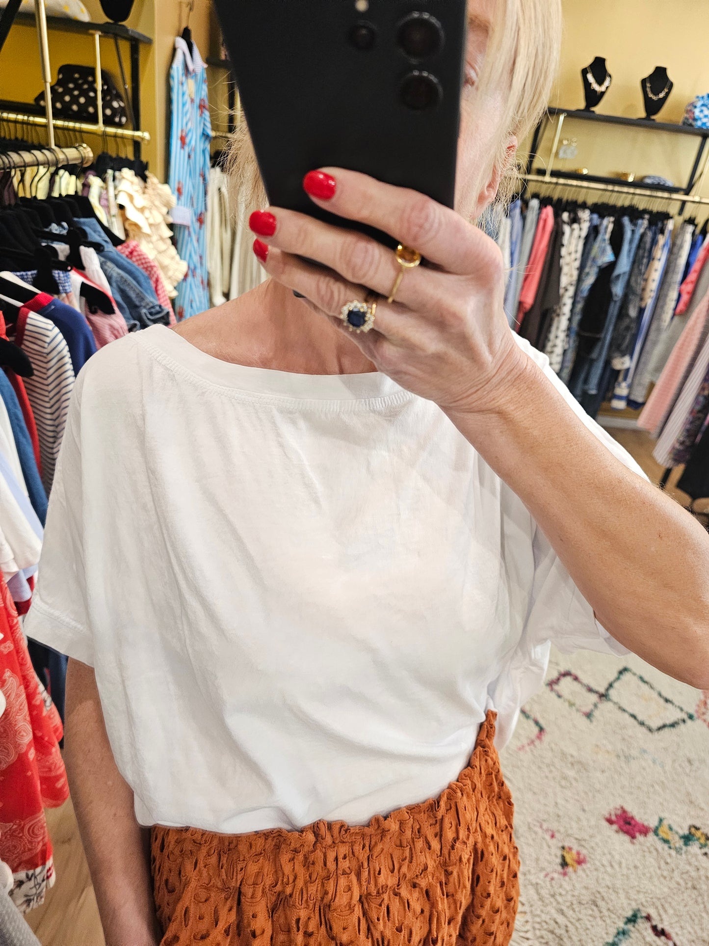 Tshirt biba blanc Johanna Paris