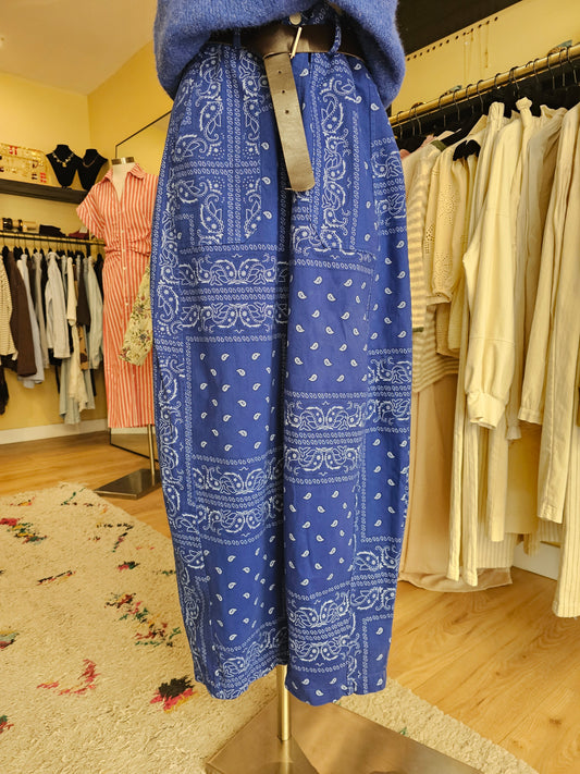 Pantalon barrel bandana