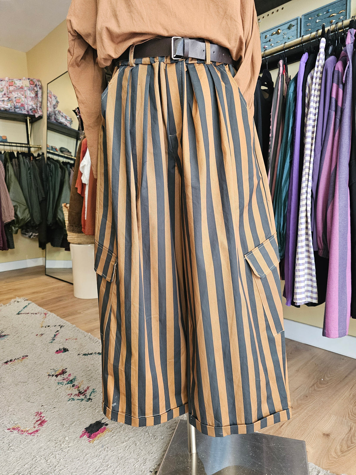 Pantalon magique 2 cargo rayé johanna paris