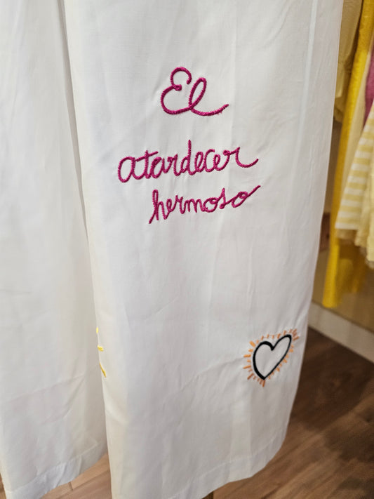 Pantalon brodé Johanna Paris