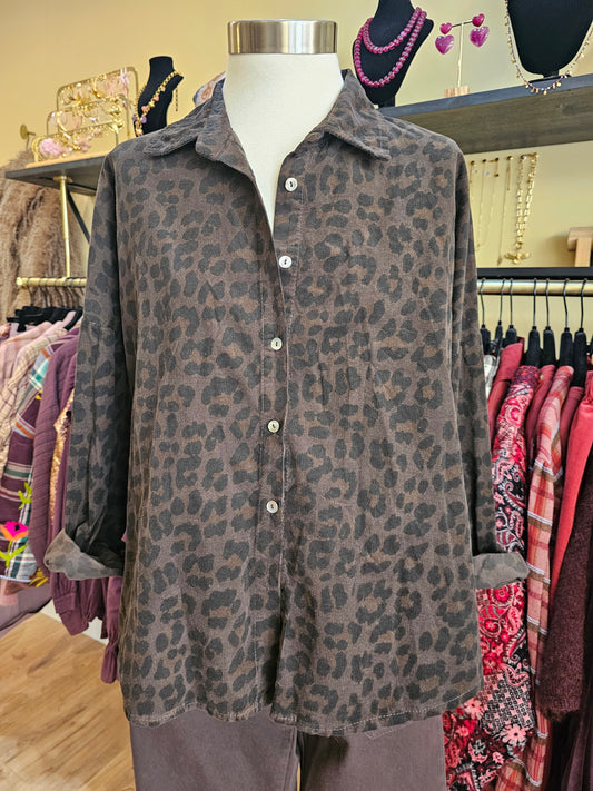 Chemise en velours Johanna Paris