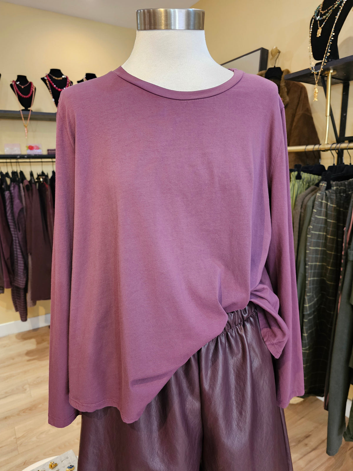 Tshirt prune Johanna Paris