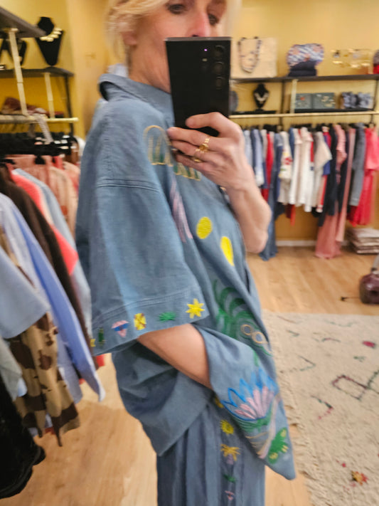 Chemise brodée Johanna Paris