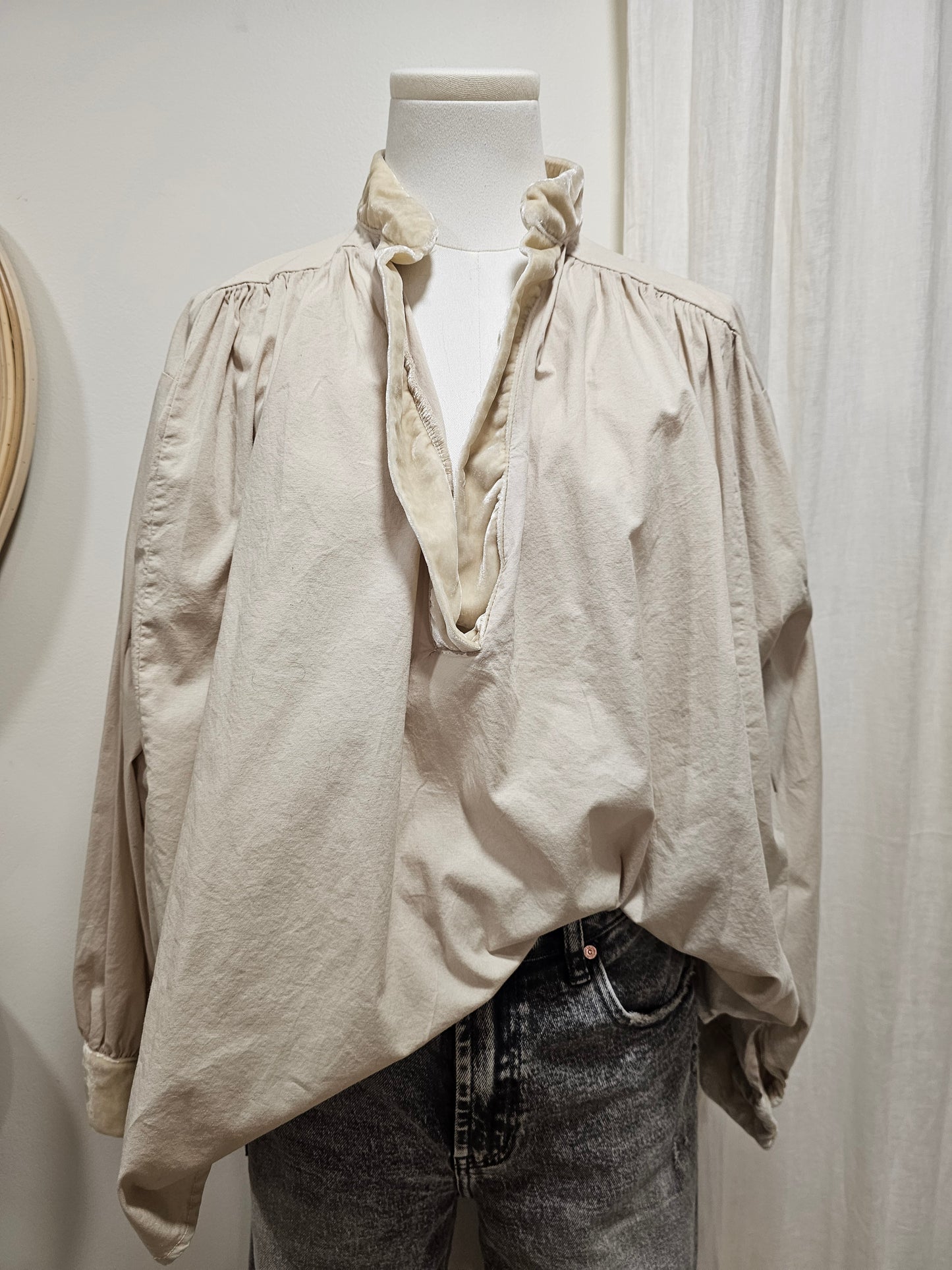 Blouse col velours Johanna Paris