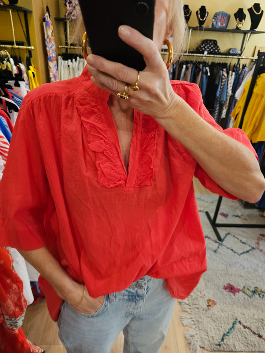 Top rouge johanna Paris