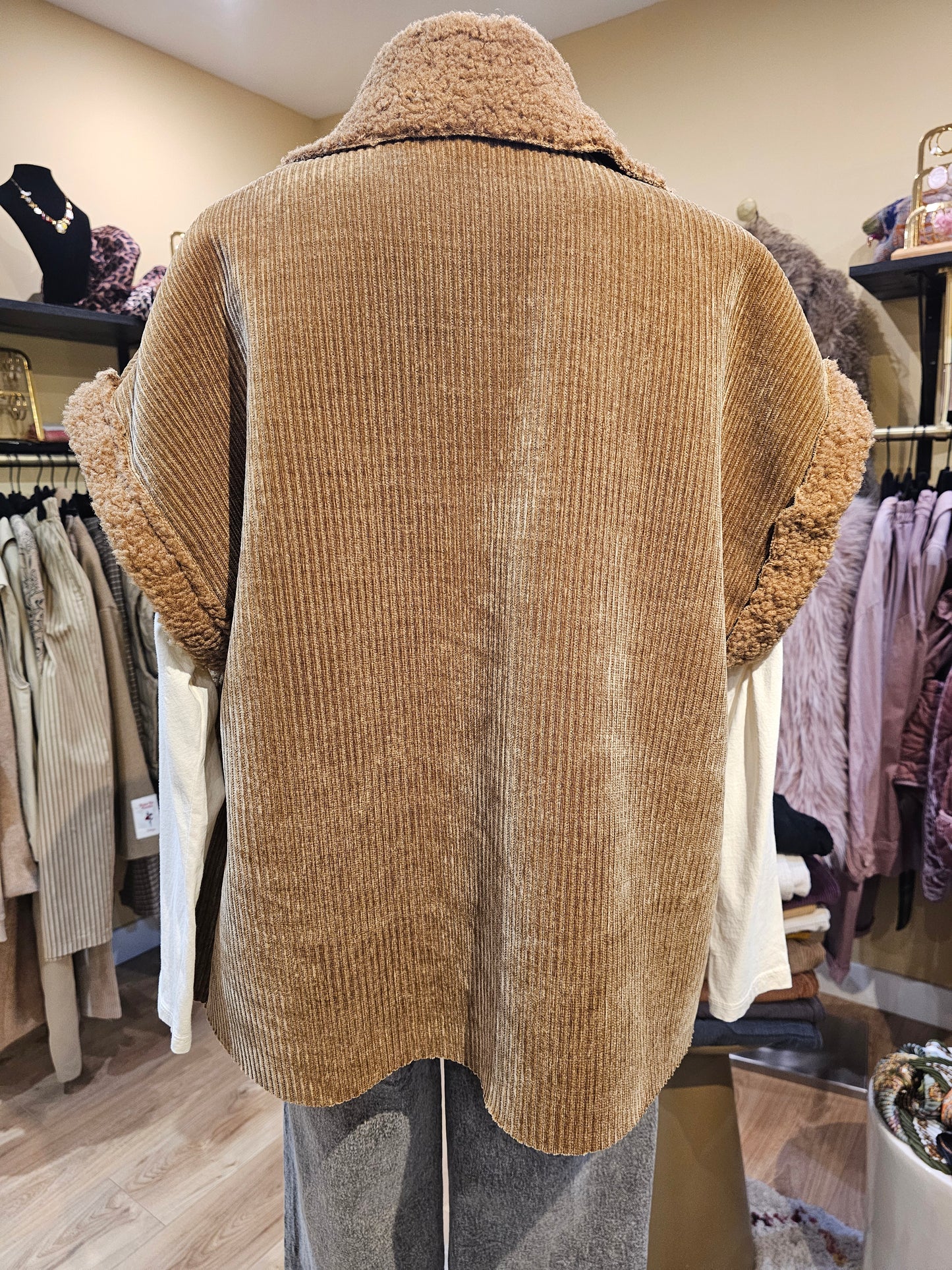 Gilet sans manche velours Johanna Paris