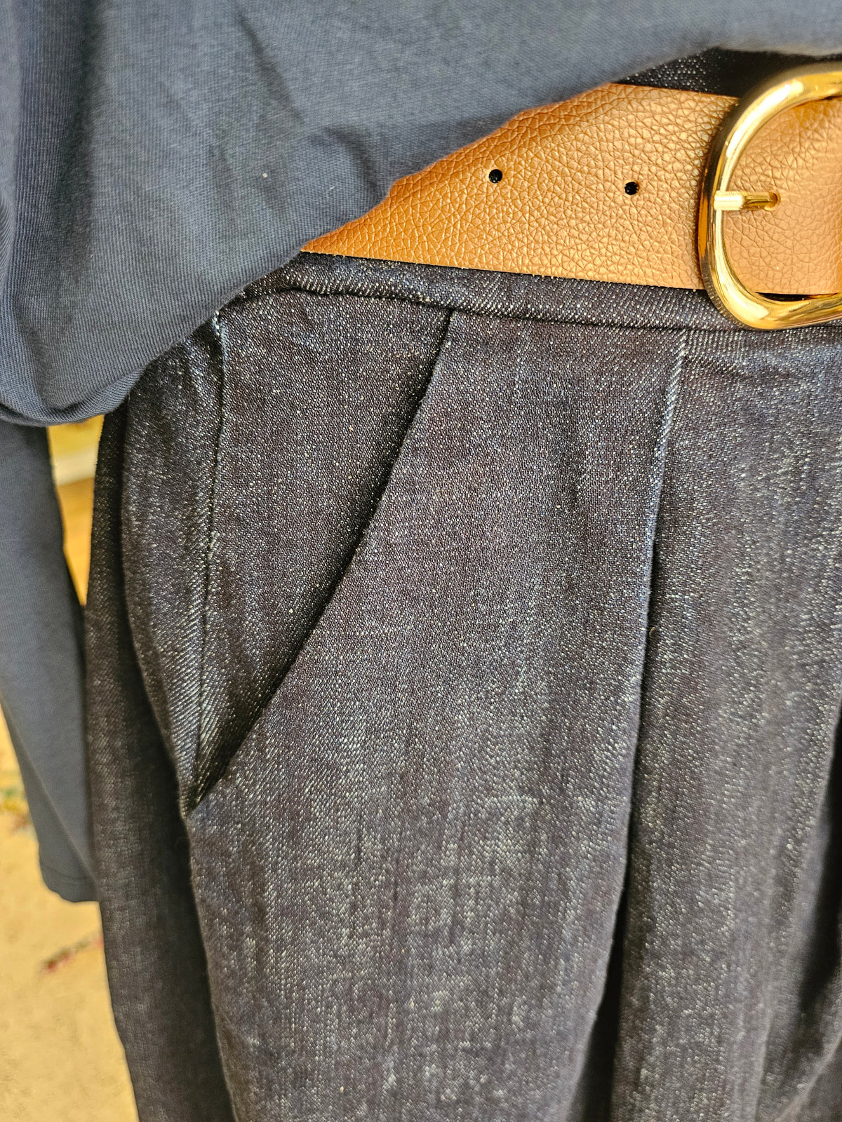 Jupe magic en jean Johanna paris